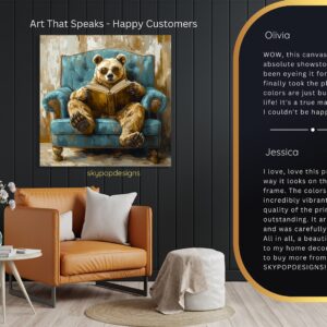 Bear Reading Art