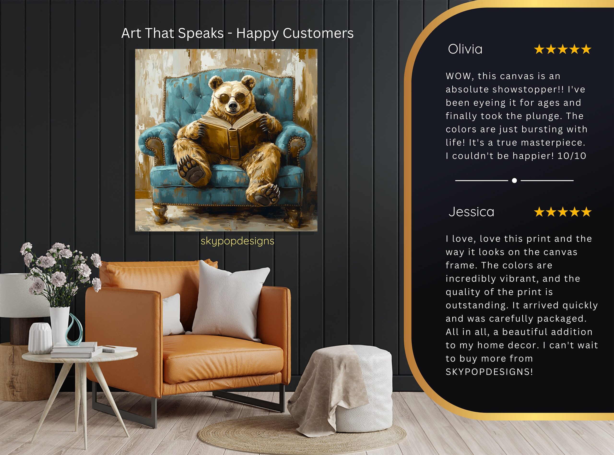 8.jpg Bear Reading Art
