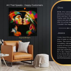 Colorful Kiss Art