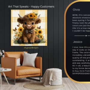 Highland Cow Art