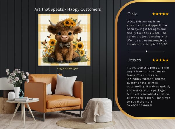 Highland Cow Art