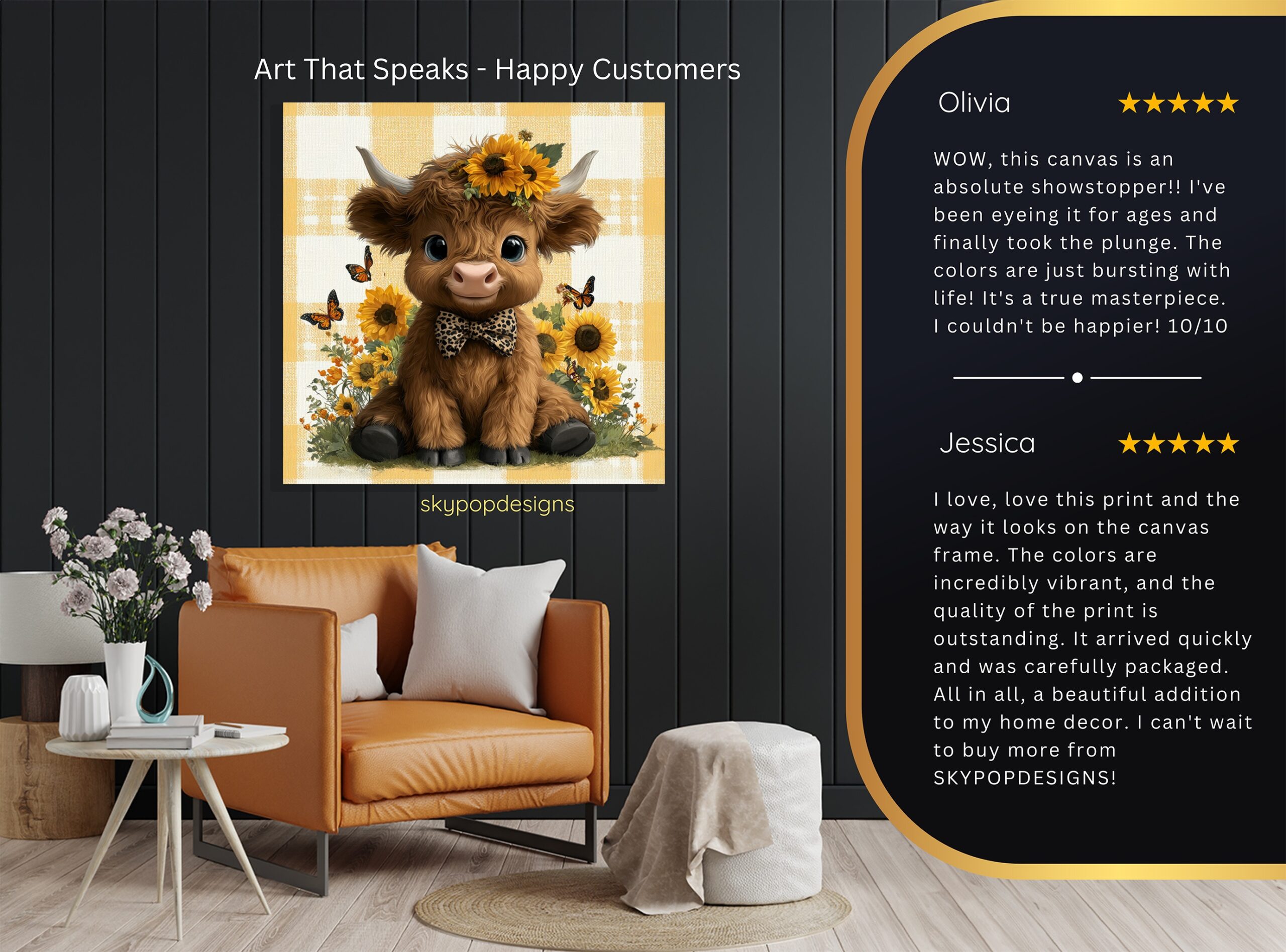 8.jpg Highland Cow Art