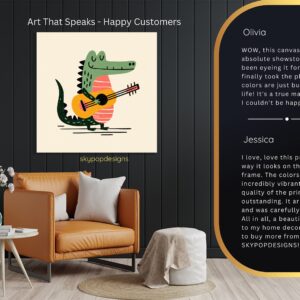 Crocodile Guitar Art