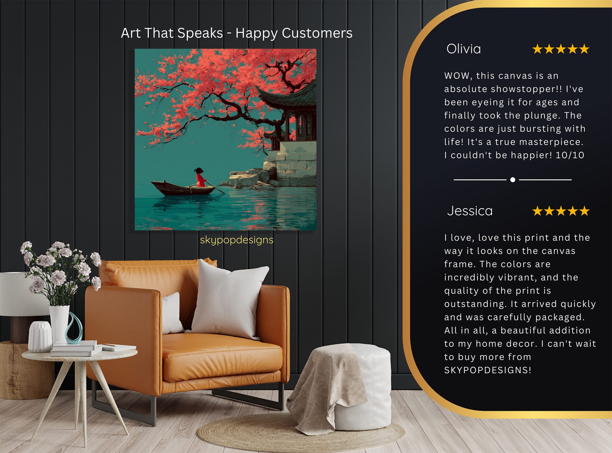 8.jpg Cherry Blossom Boat Art