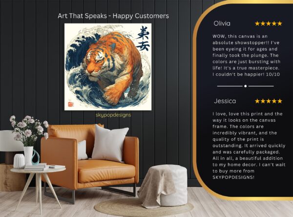 Tiger Wave Art