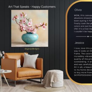 Cherry Blossom Vase Art