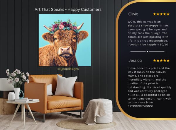 Highland Cow Art