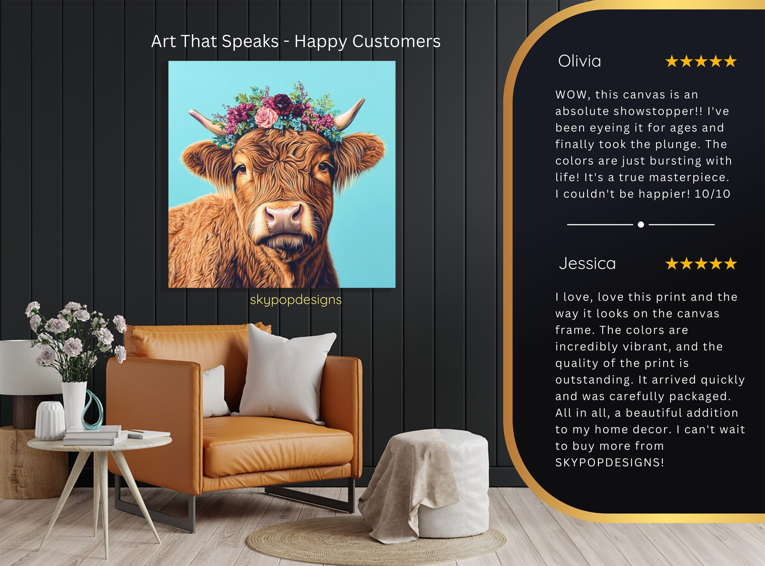 8.jpg Highland Cow Art