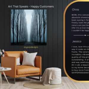 Misty Forest Path Art