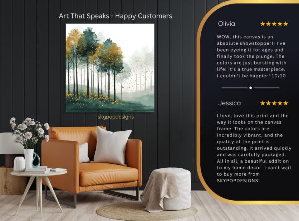 Misty Forest Art