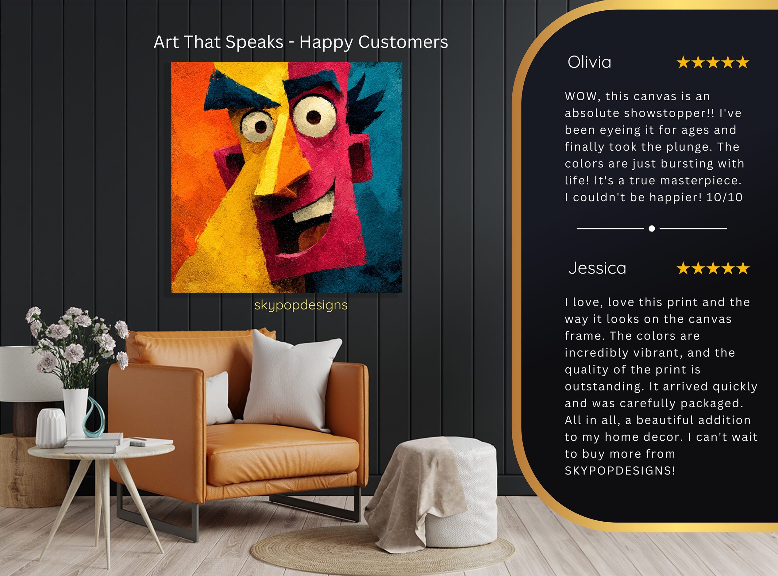 8.jpg Colorful Cubist Face Art