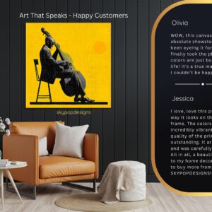Jazz Bass Player Art