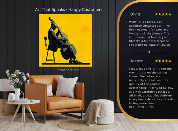 Jazz Bass Player Art