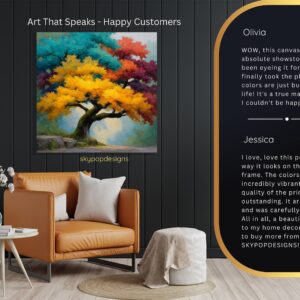 Vibrant Tree Art