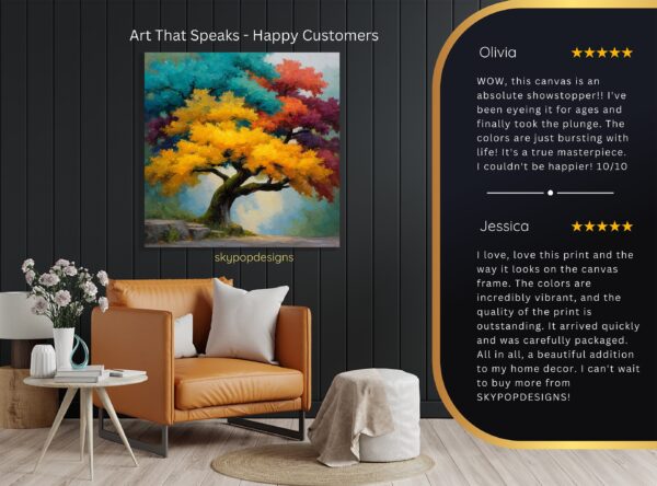 Vibrant Tree Art