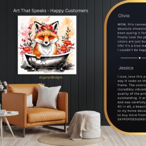 Floral Fox Art