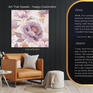 Lavender Peony Art