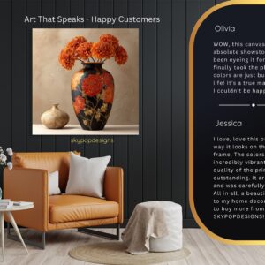 Marigold Vase Art