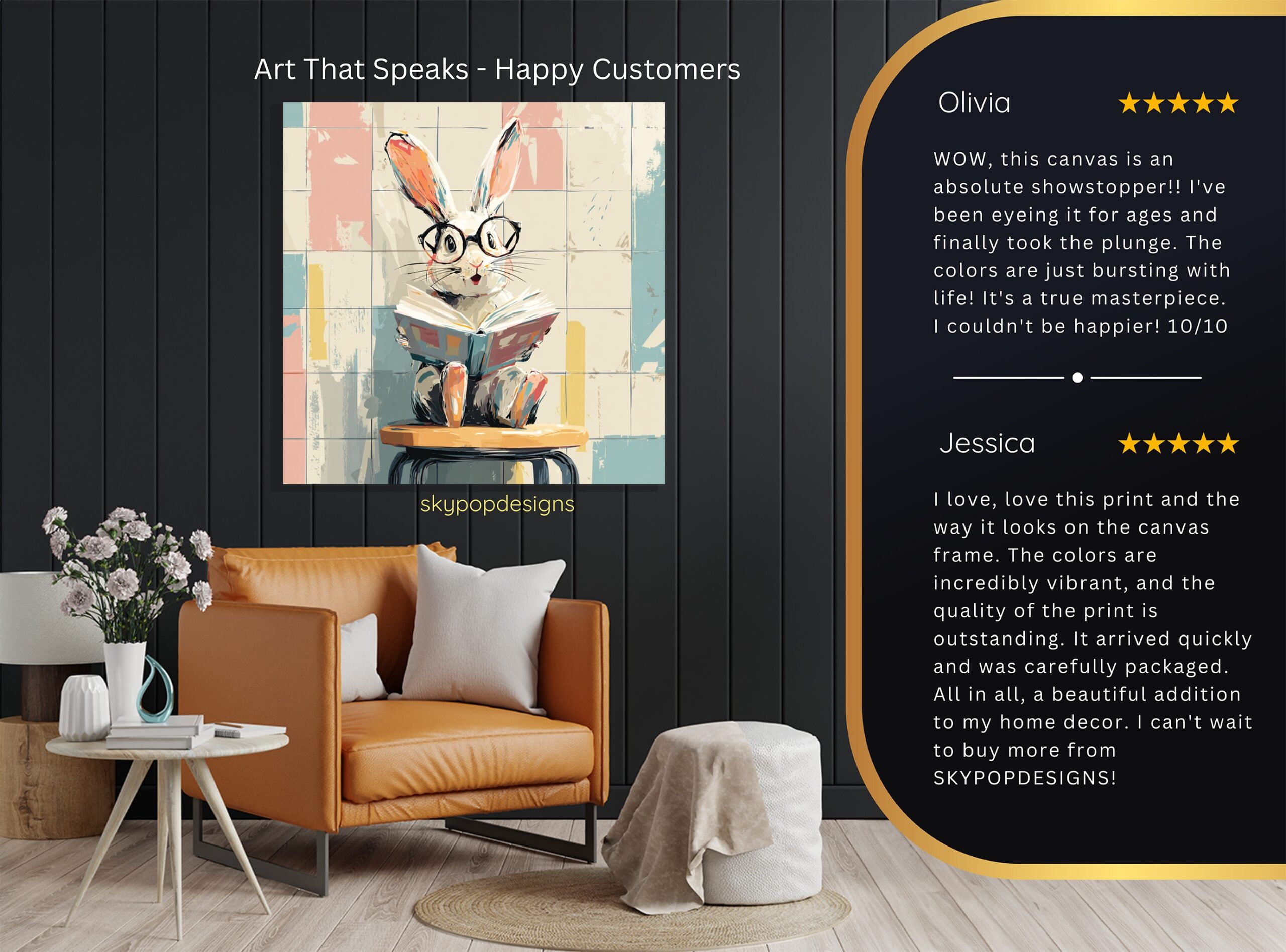 8.jpg Bunny Reading Art