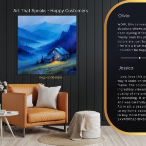 Mountain Cabin Serenity Art