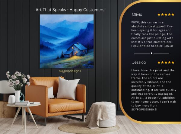Mountain Cabin Serenity Art