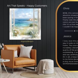 Seaside Window View Art
