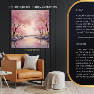 Cherry Blossom Stream Art