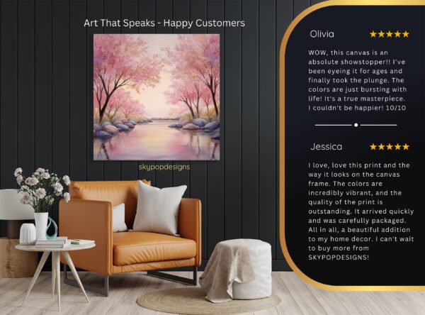 Cherry Blossom Stream Art