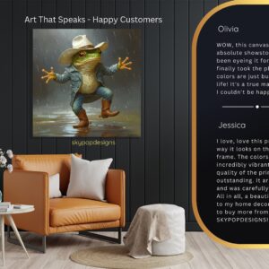 Cowboy Frog Art