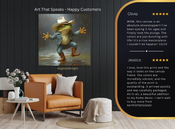 Cowboy Frog Art