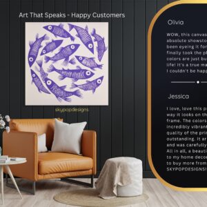 Purple Fish Art