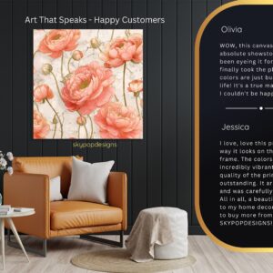 Pink Peony Bloom Art