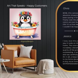 Penguin Bath Art
