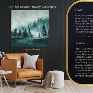 Misty Forest Art