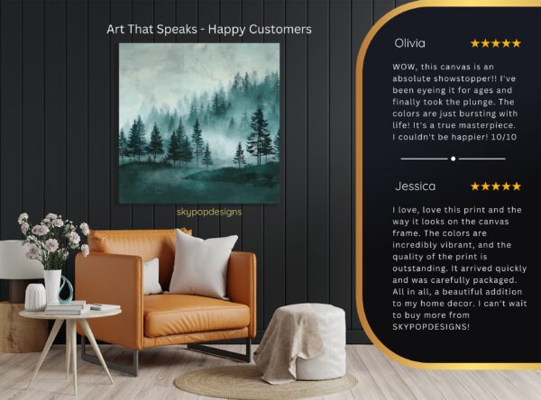 Misty Forest Art