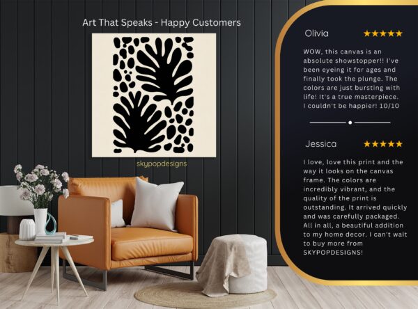 Tropical Leaf Silhouette Art