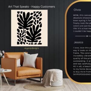 Modern Leaf Silhouette Art