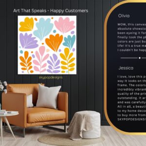 Colorful Floral Abstract Art