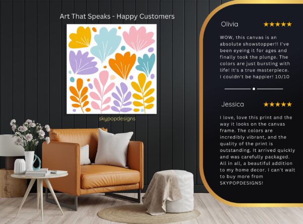 Colorful Floral Abstract Art