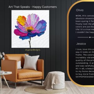 Vibrant Flower Art