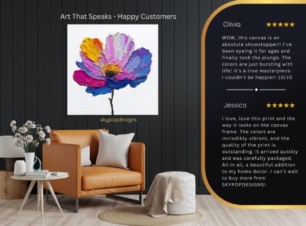 Vibrant Flower Art