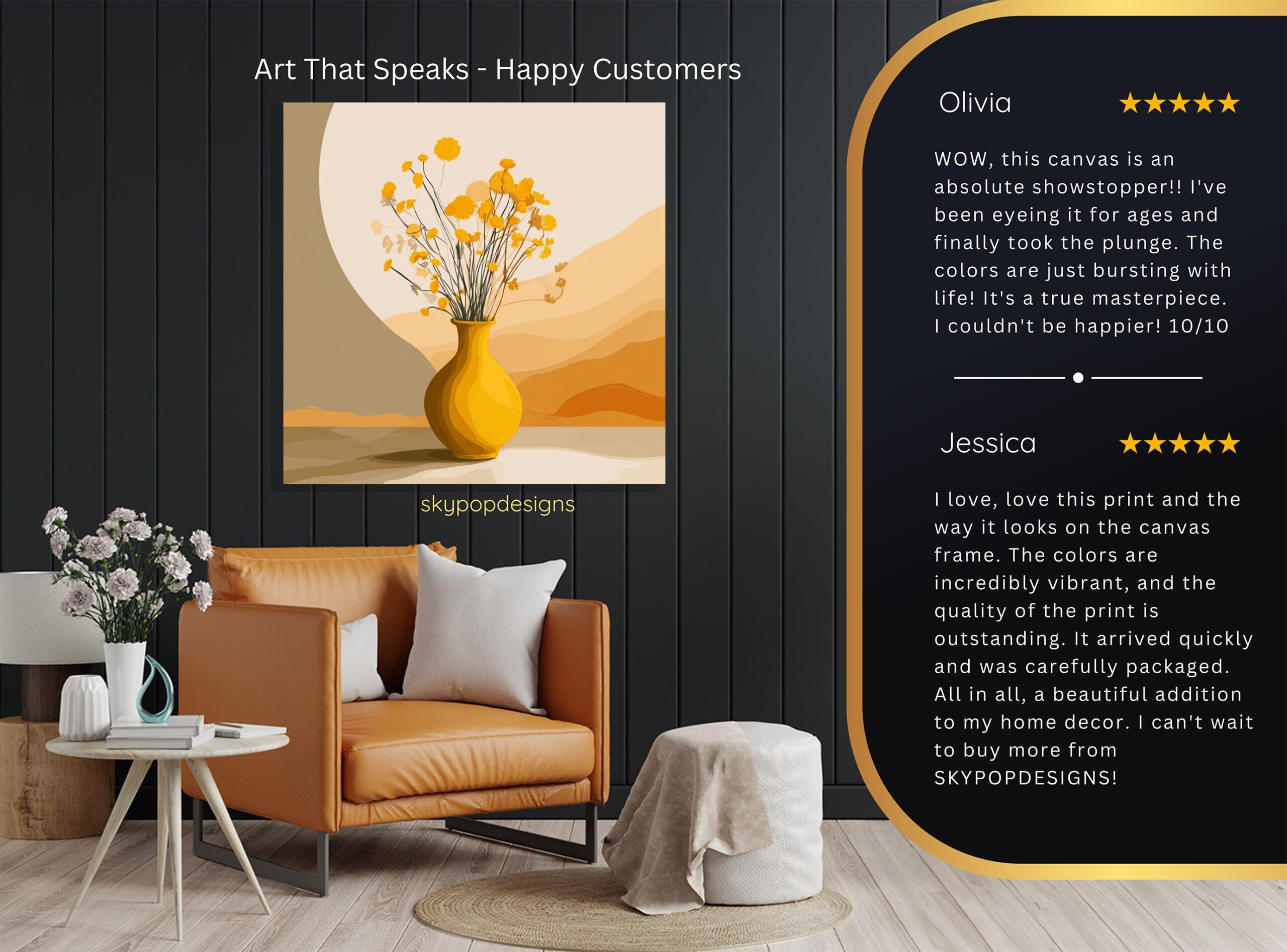 8.jpg Golden Wildflower Art