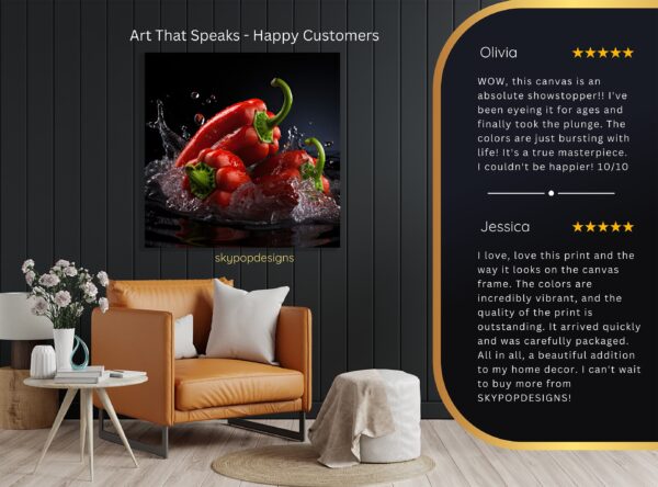 Red Pepper Splash Art