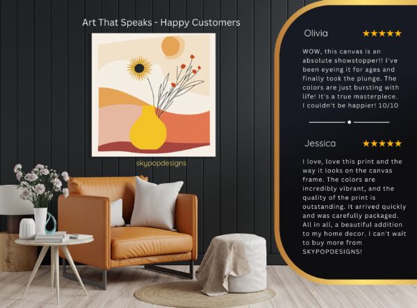 Sunflower Vase Art