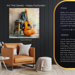 Rustic Guitar Melody Art