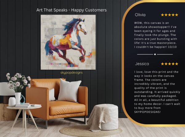 Colorful Horse Art