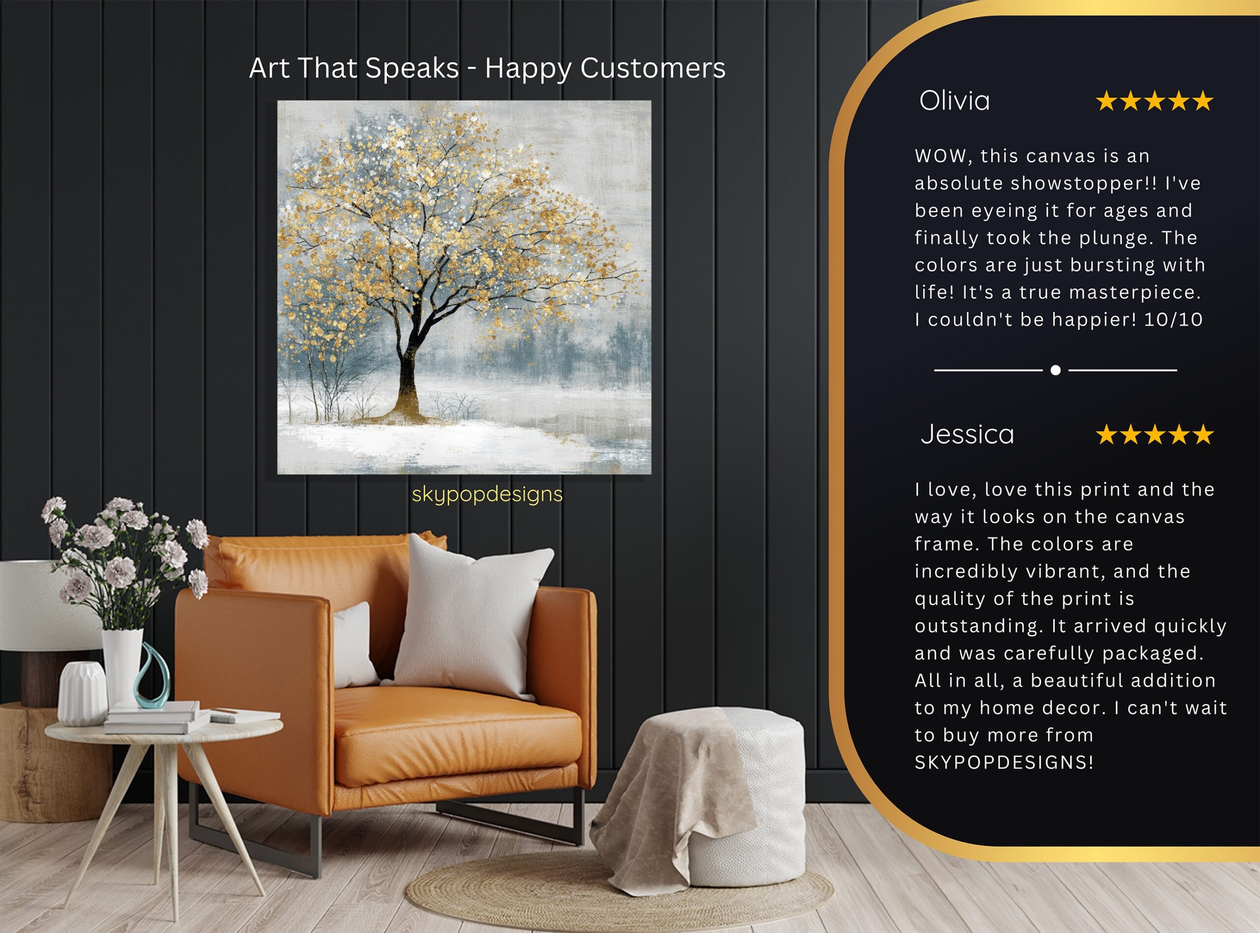 8.jpg Golden Winter Tree Art