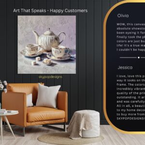 Elegant Tea Set Art