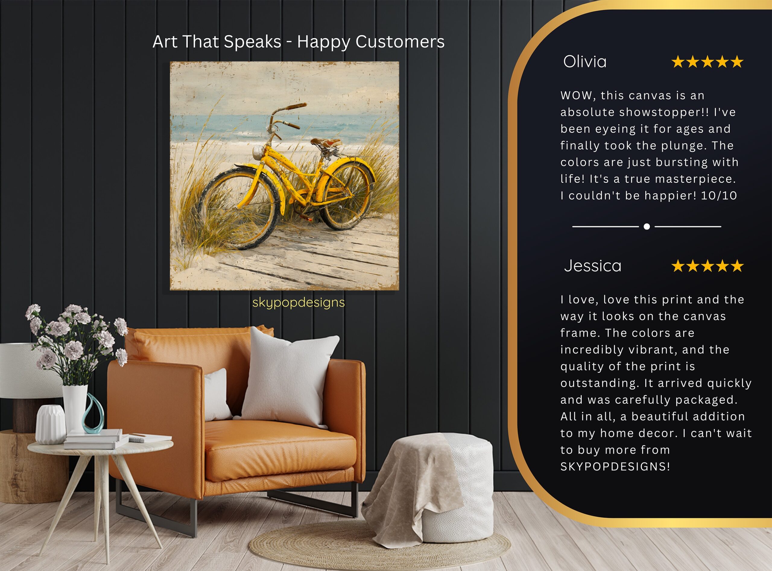 8.jpg Yellow Beach Bicycle Art