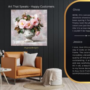 Pink Camellia Bouquet Art